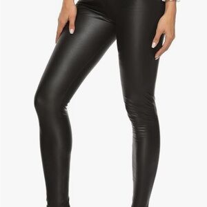 Black Faux Leather Leggings